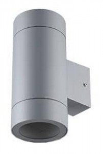 Ecola светильник влагозащищенный 8013A цилиндр металл.серый матовый IP65 2*GX53 205x140x90мм FG53C2ECH РАСПРОДАЖА